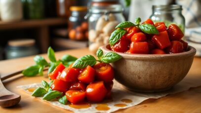 fermented tomato confit a terroir rich recipe with filiera corta basil 1772348058