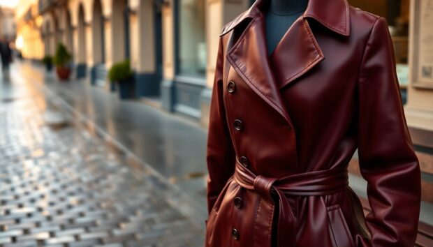 how a burgundy leather trench refreshes your spring wardrobe 1772747587