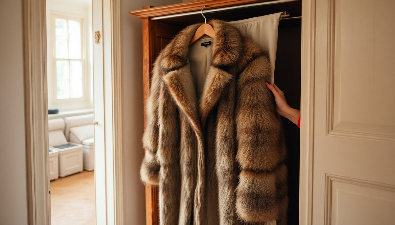 How to protect and store a fur coat for long life