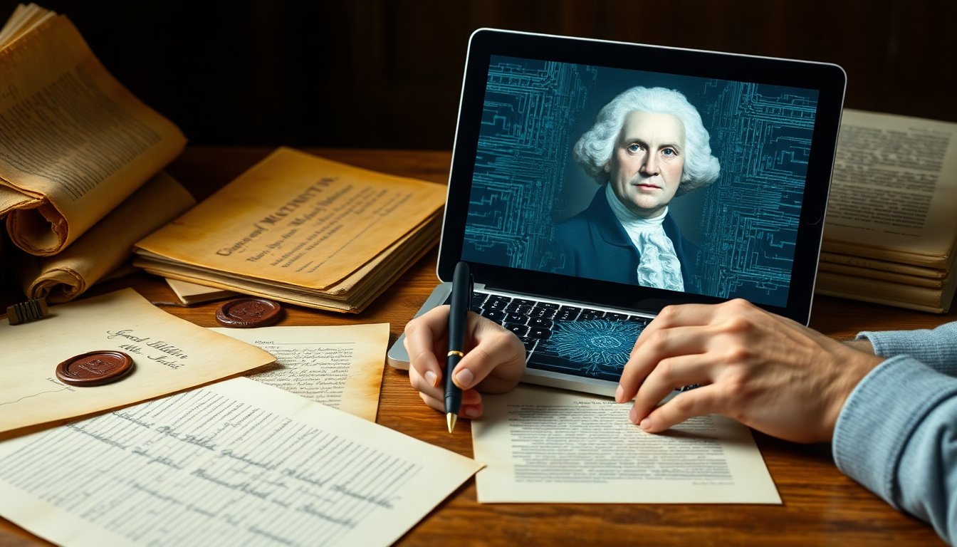 When AI reshapes George Washington into a partisan figure
