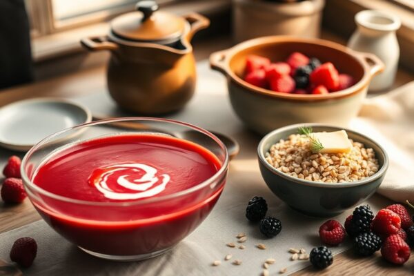 Danish red fruit soup and savory barley porridge recipe guide