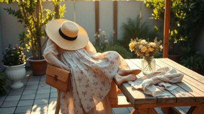 Garden party dress ideas for a 40th birthday celebration