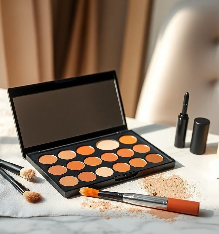 How to use a single matte palette for brows, eyes, and face