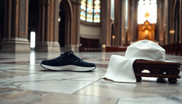 Pope Leo spotted in Nike Franchise Low Plus in Vatican documentary