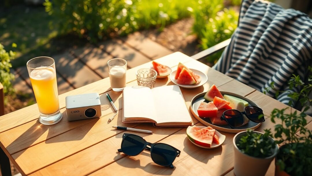 Easy summer checklist for slow days and small joys