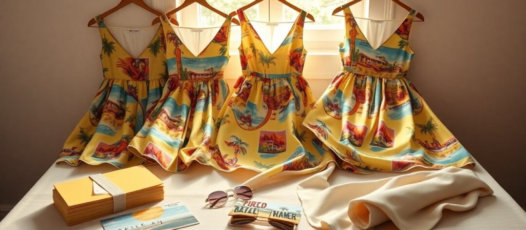 Postcard print dresses: the ultimate summer fashion statement