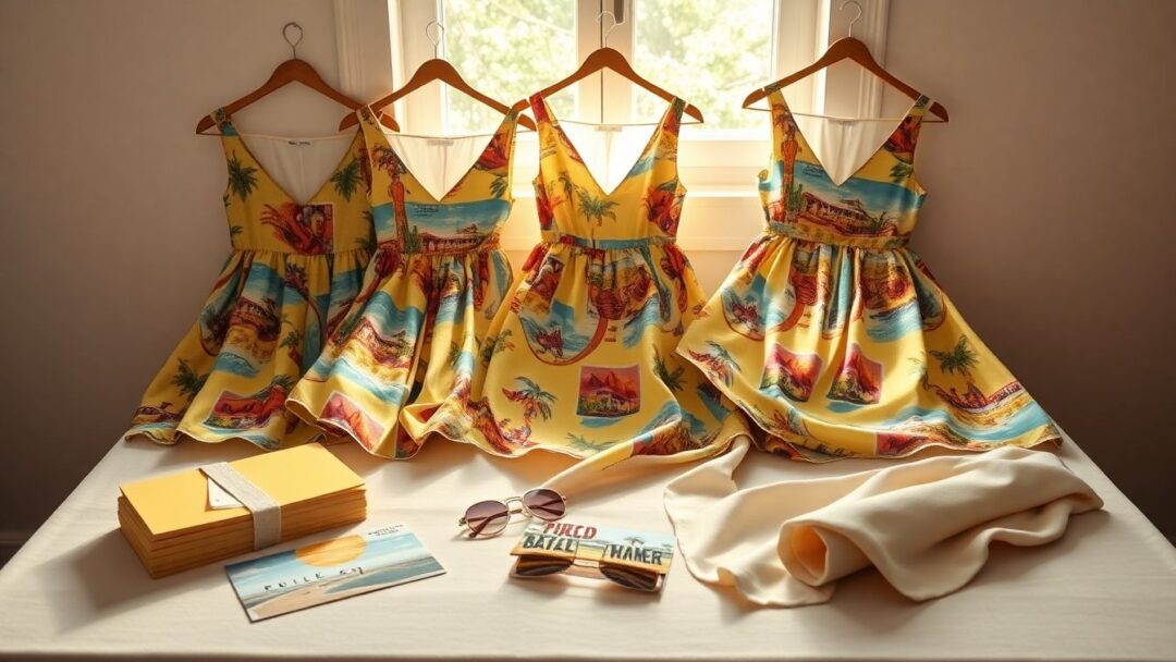 Postcard print dresses: the ultimate summer fashion statement