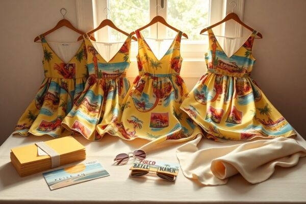 Postcard print dresses: the ultimate summer fashion statement