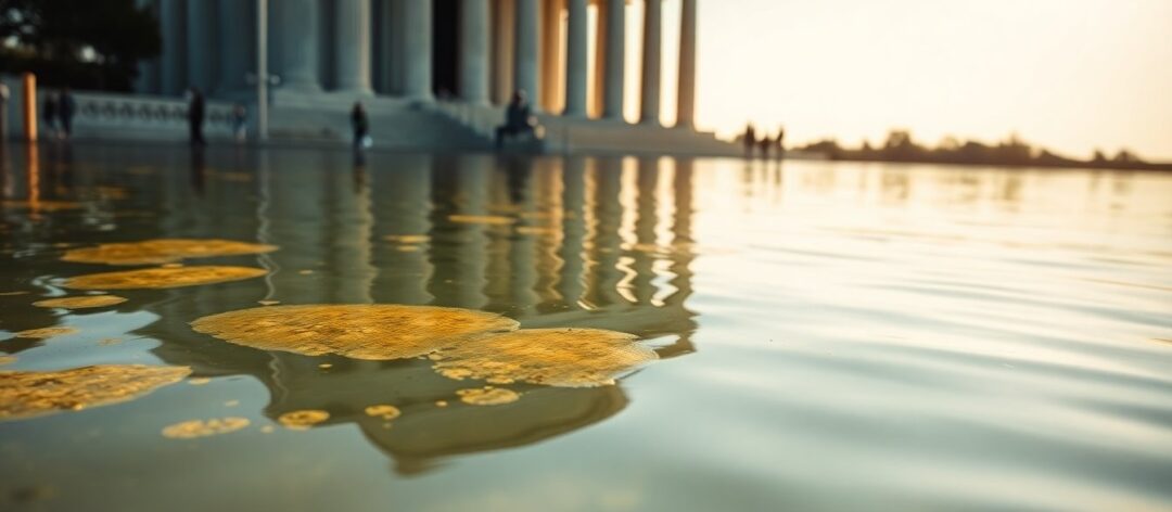 President Trump Blames Vandals for Reflecting Pool Damage After $14.65 Million Renovation