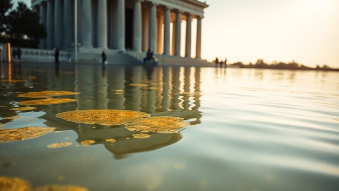 President Trump Blames Vandals for Reflecting Pool Damage After $14.65 Million Renovation