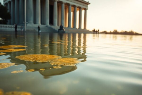President Trump Blames Vandals for Reflecting Pool Damage After $14.65 Million Renovation