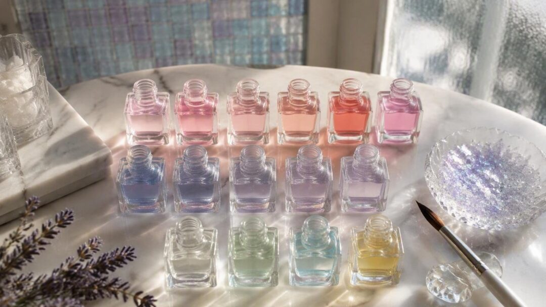 Achieving a polished, barely-there manicure with sheer tints and optical brighteners