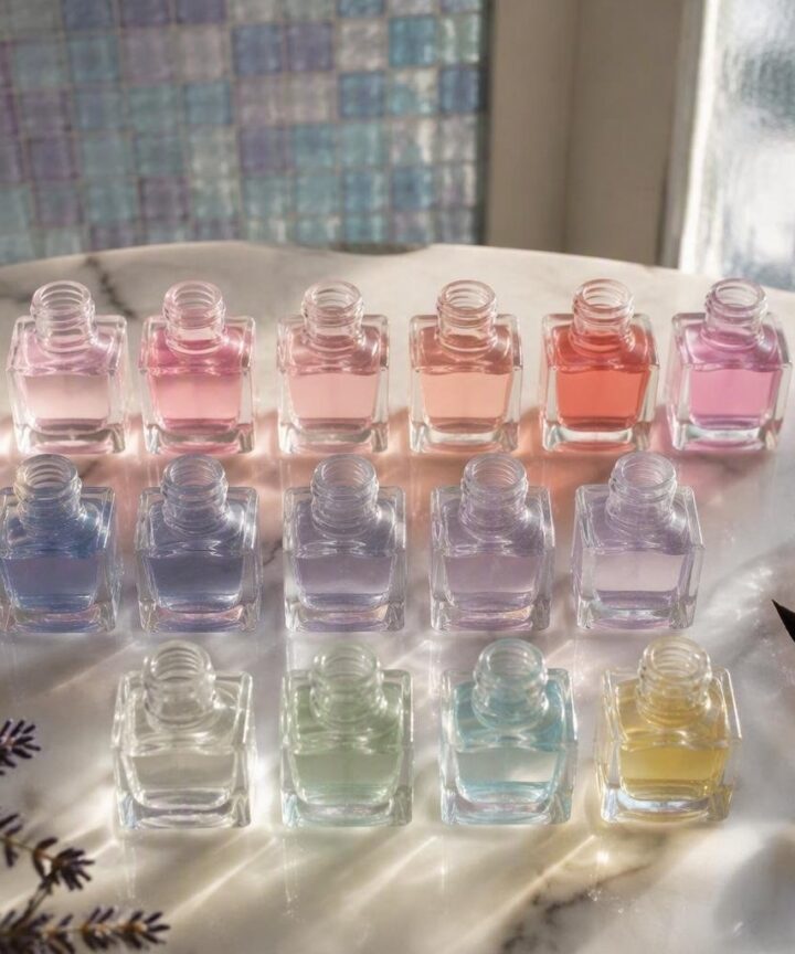 Achieving a polished, barely-there manicure with sheer tints and optical brighteners