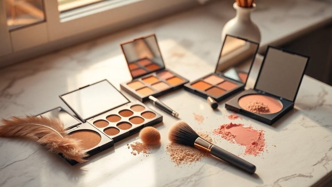 Achieving natural warmth with bronzer and blush technique