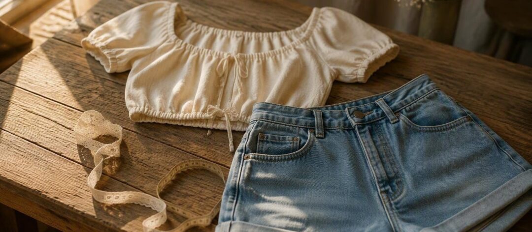 Finding the perfect balance between shorts and tops