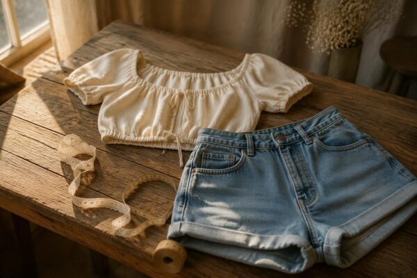 Finding the perfect balance between shorts and tops