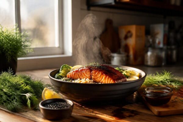 Grilled maple-soy salmon bowls: a flavorful solution to a smelly problem