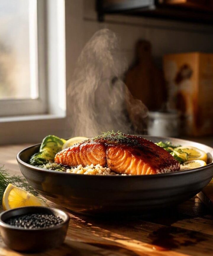 Grilled maple-soy salmon bowls: a flavorful solution to a smelly problem