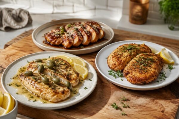 Three Inspiring Recipes for Chicken Breasts from Renowned Chefs