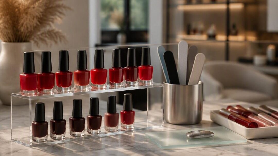 Tomato red nails tutorial: shape, shades and skin-tone match