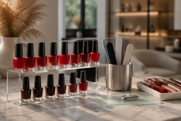 Tomato red nails tutorial: shape, shades and skin-tone match