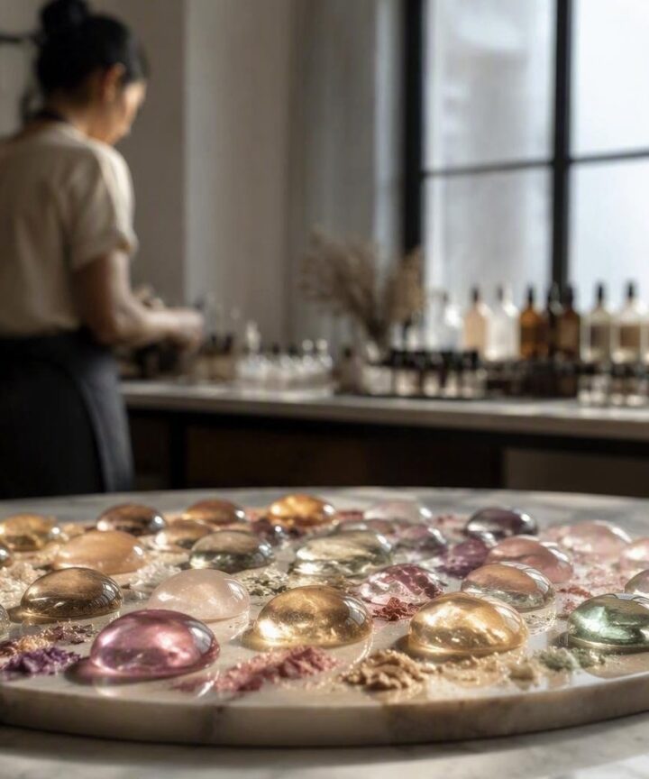 Create a signature zodiac look with gemstone tones