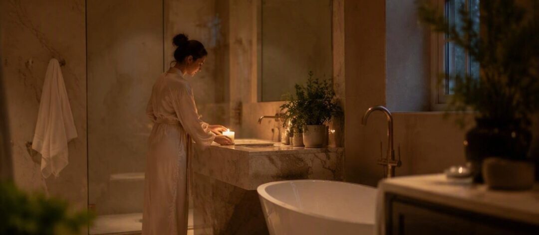 Embracing alone time with luxurious rituals and ambiance