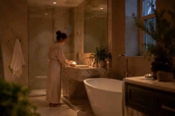 Embracing alone time with luxurious rituals and ambiance