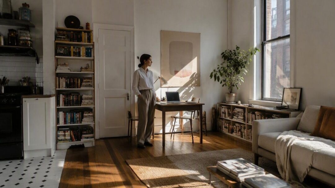 Exploring Owobu Ijewere's 330-square-foot Brooklyn studio apartment