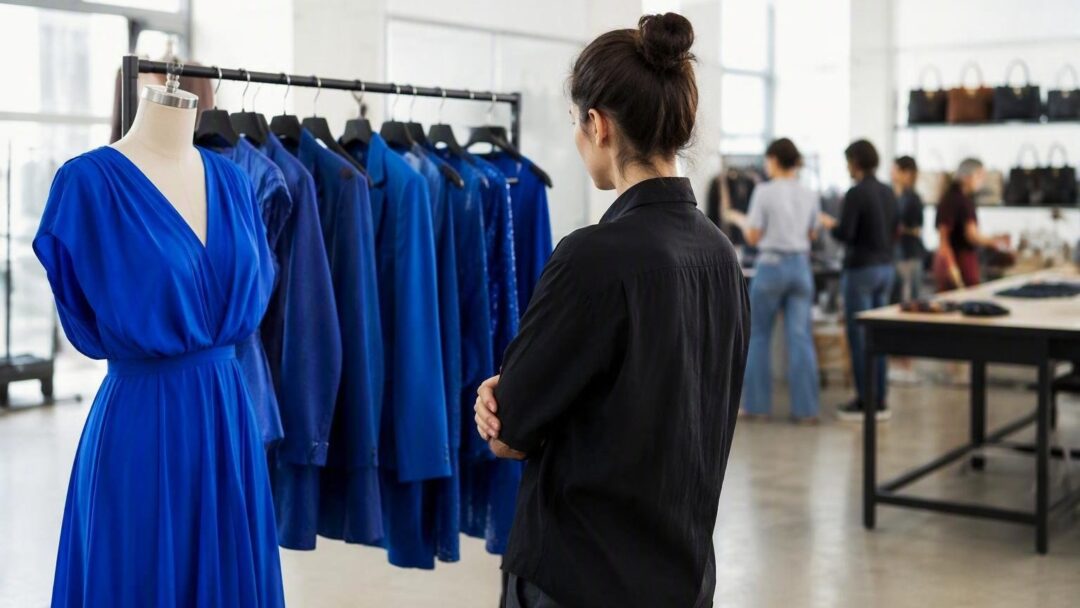 Making a statement with electric blue outfits