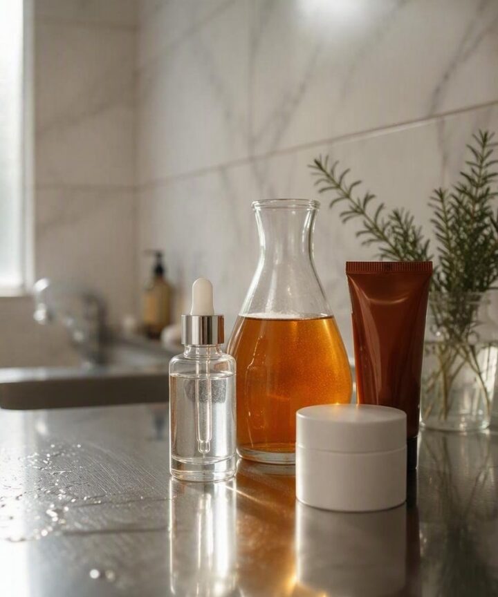 Mastering peptide layering with acids, retinoids, and sunscreen