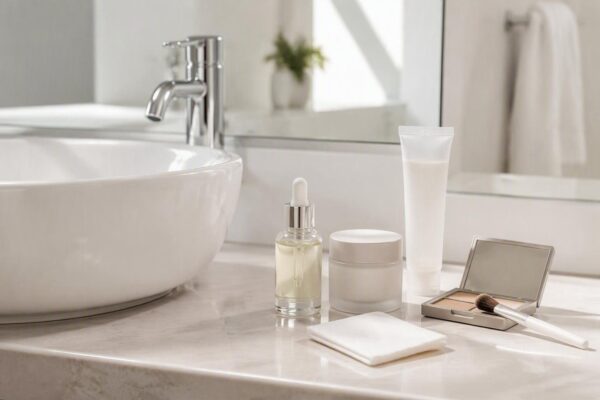 Streamlining skincare and makeup for a chic look