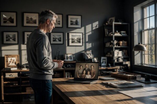 How I Brought My 1950s Father’s Portrait to Life Using AI