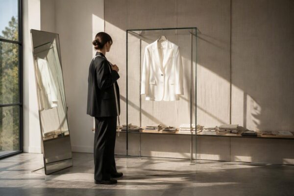 Styling manual for petite women focusing on proportions and tailoring