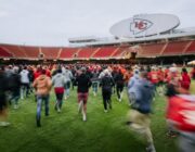 Taylor Swift Attends Travis Kelce's First Game as a Married Man