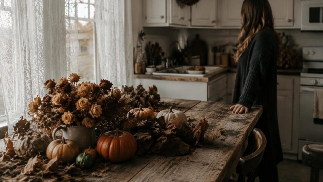 Fall manicure ideas: pumpkin chrome, burgundy & olive, candy corn
