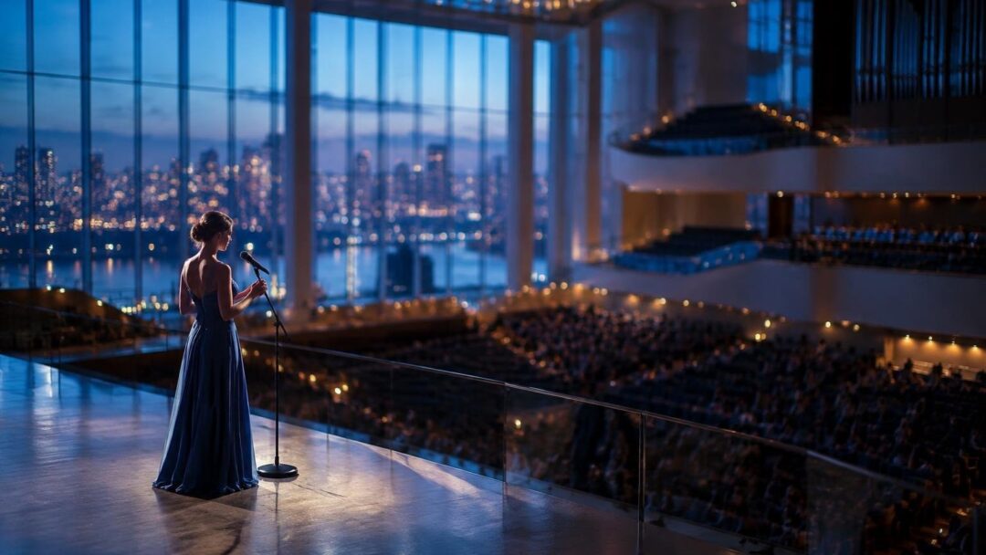Taylor Swift’s blue Dior dress and surprise set light up LA gala