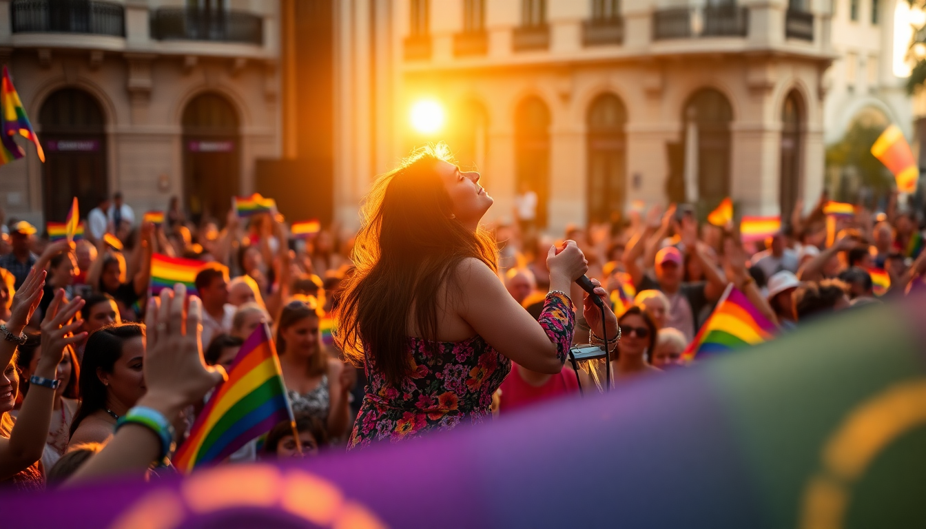 Il duetto indimenticabile di Ambra Angiolini e Jolanda Renga al Milano Pride