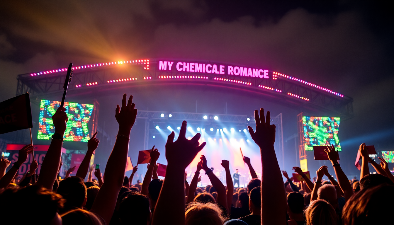 Il tour 2025 di My Chemical Romance: un viaggio tra nostalgia e nuovi arrangiamenti