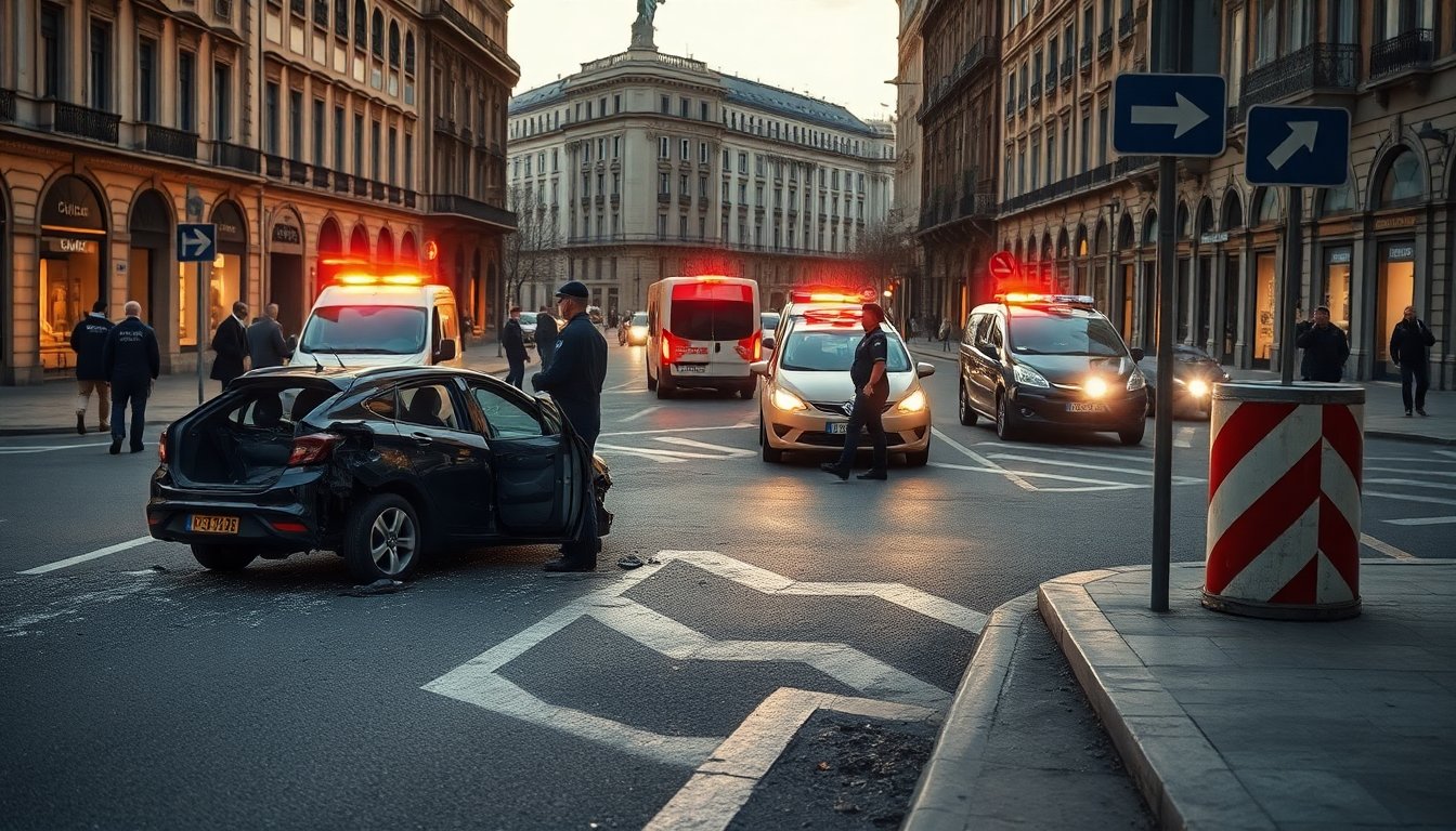 Grave incidente stradale in centro città provoca tre morti