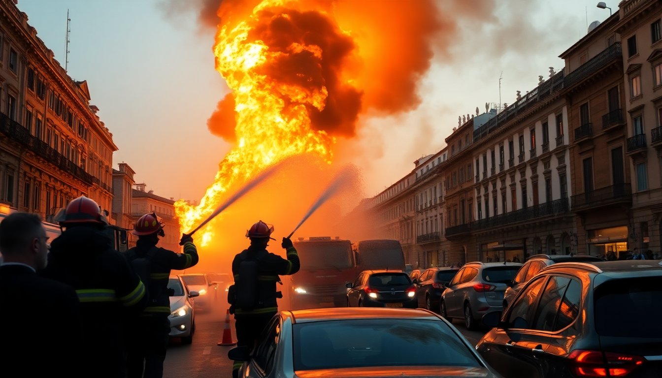 Incendio a Roma: evacuazioni e disagi nel traffico