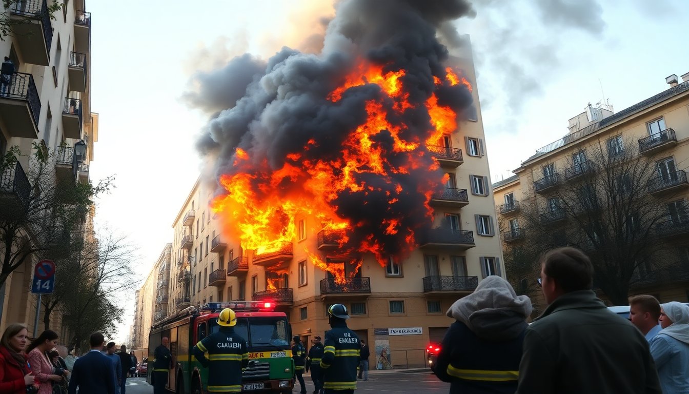 Incendio distrugge appartamento a Milano, diverse persone evacuate