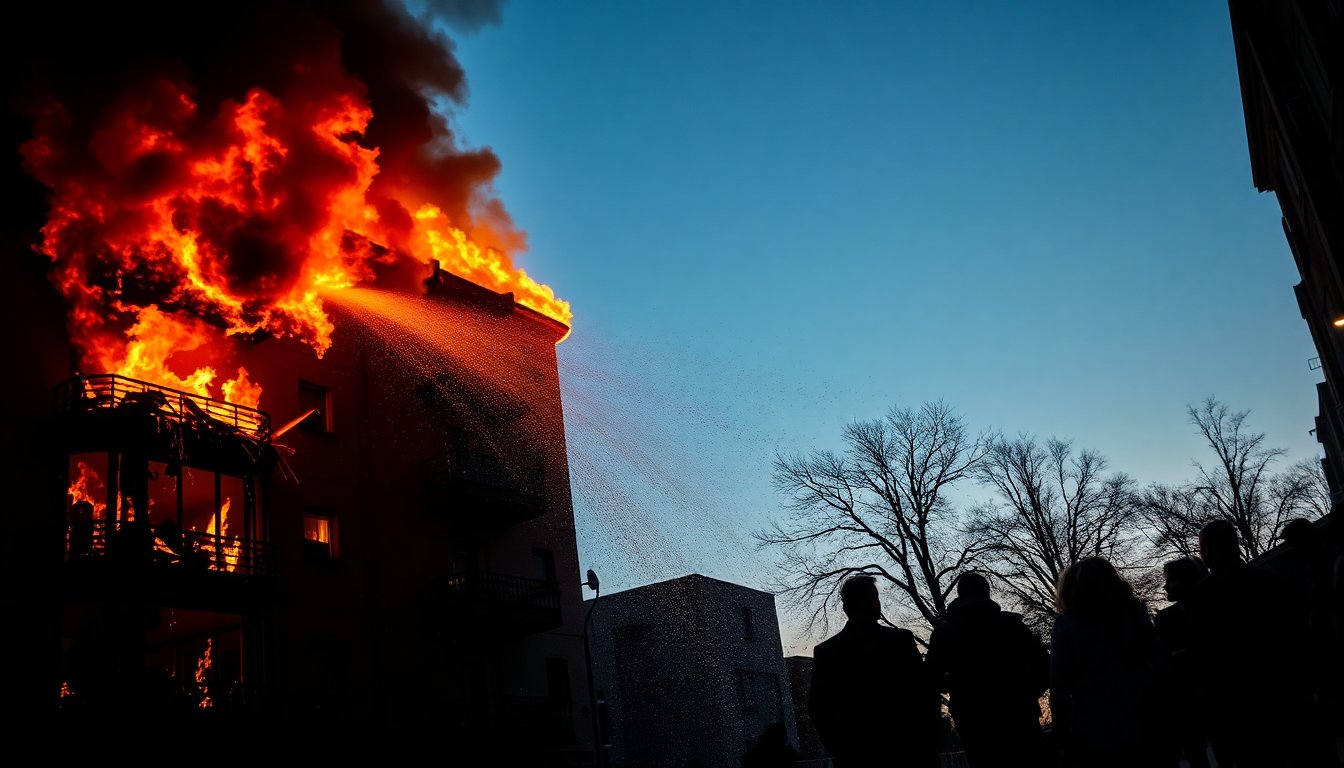 Incendio in centro città: danni ingenti e evacuazione