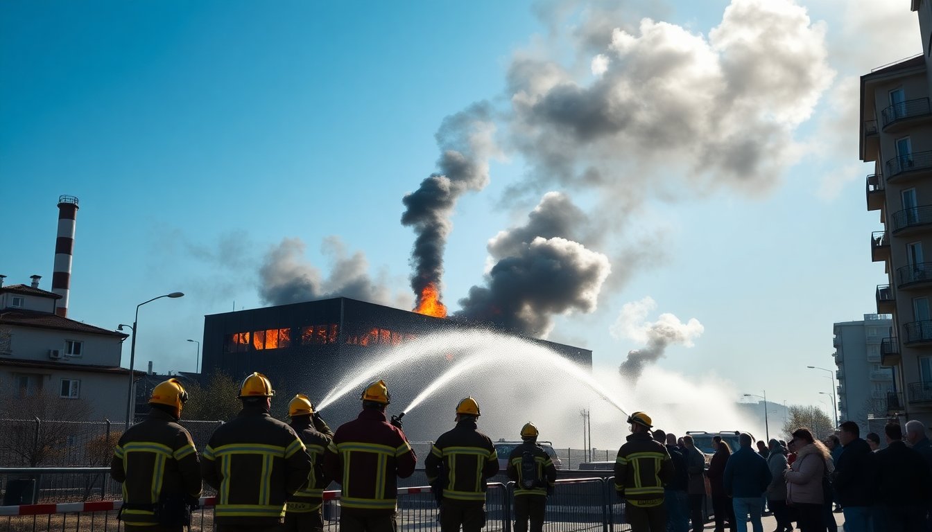 Incendio in un’industria chimica a Milano provoca evacuazioni