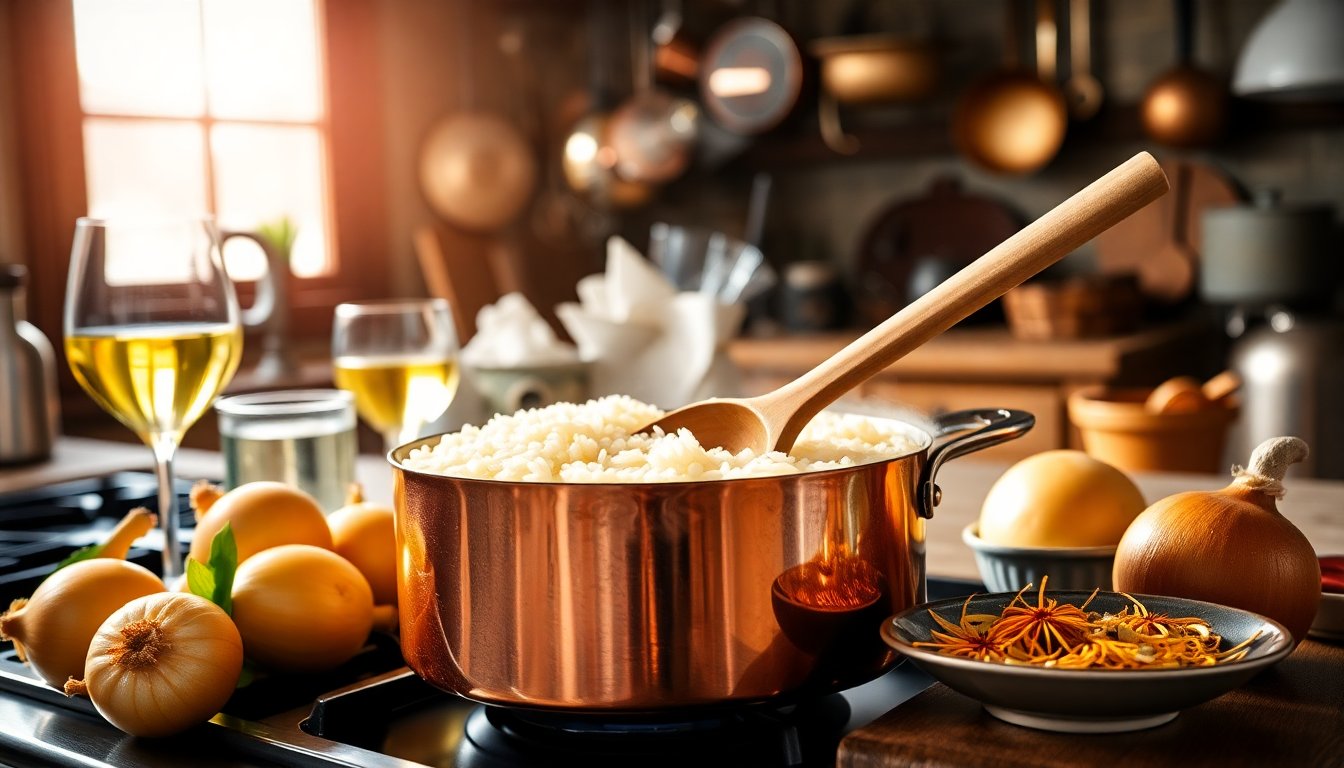 Scopri la ricetta autentica del risotto alla milanese