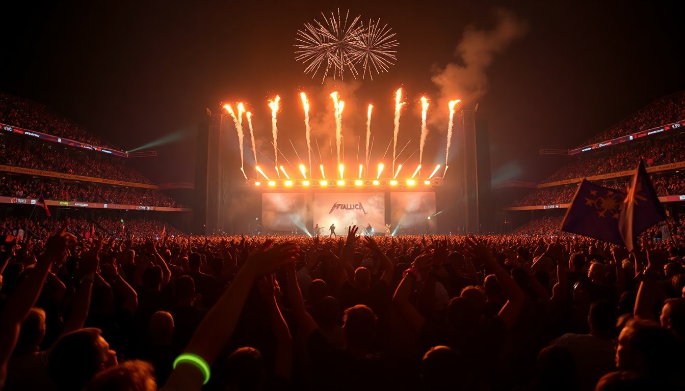 I Metallica omaggiano AC/DC e Rose Tattoo nel concerto finale a Sydney
