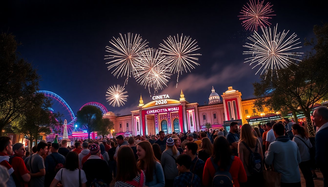 Capodanno 2026 a Cinecittà World: Festeggia con Divertimento e Musica Indimenticabili!