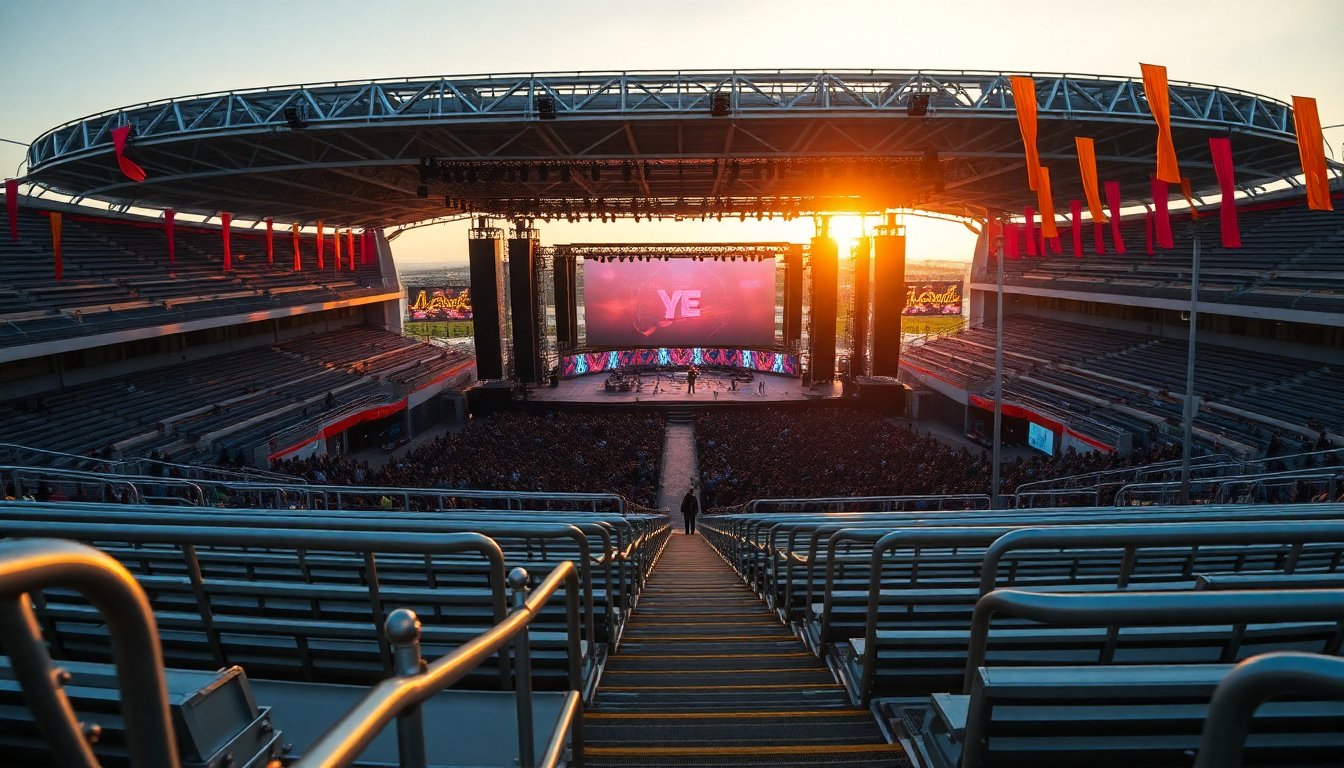 Kanye West si esibisce alla RCF Arena di Reggio Emilia nel 2026