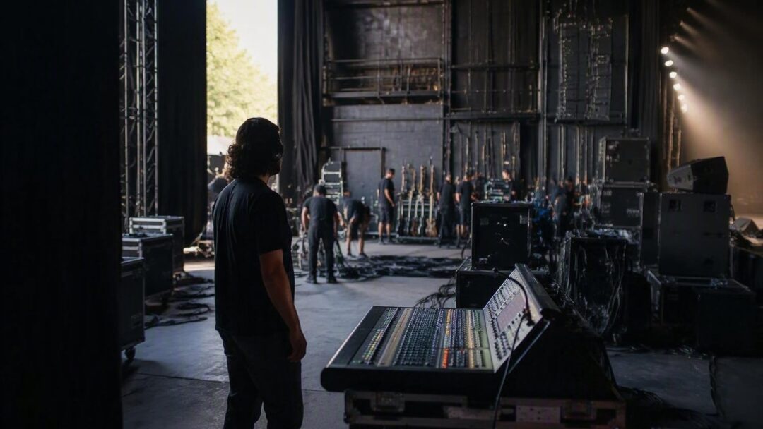 Backstage concerti: ruoli e fasi dalla load-in al soundcheck