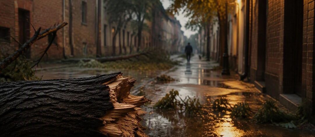 Nubifragi e raffiche di vento a Ravenna: alberi caduti e eventi annullati